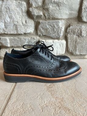 Cole Haan Grand 360 Men’s Classic Black Leather Wingtip Oxford Shoes